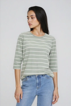 BLUZKA DAMSKA L-TS-4905 OLIVE-pakiet