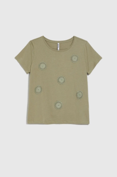 WOMEN'S TSHIRT L-TS-4643 OLIVE