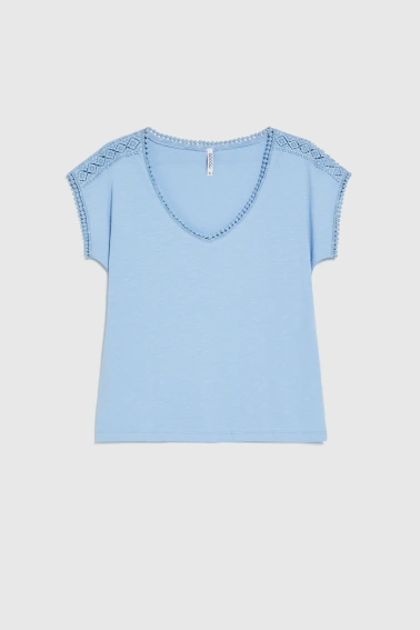 WOMEN'S TSHIRT L-TS-4963 L.BLUE