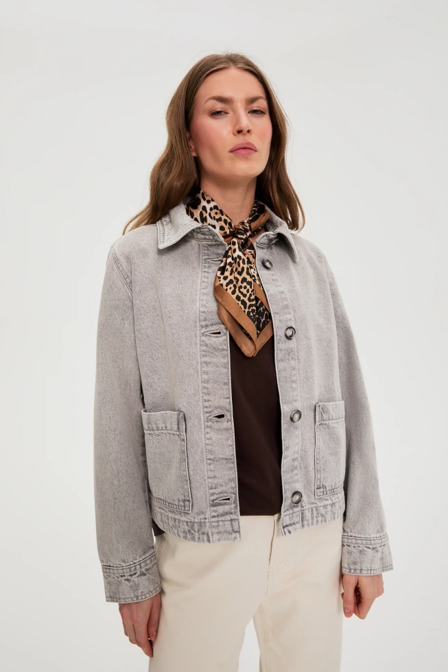 WOMEN'S JACKETS L-KU-4922 L.GREY