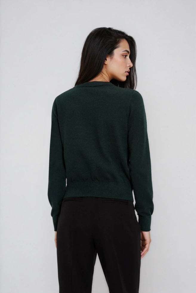 SWETER DAMSKI Z-SW-4869 D.GREEN-pakiet