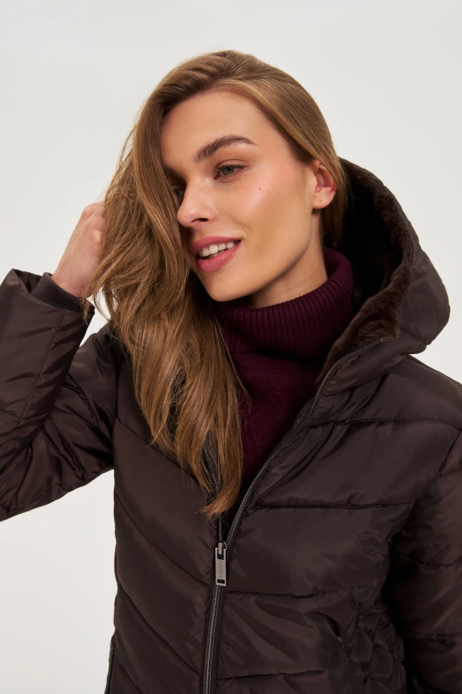 WOMEN'S JACKETS Z-KU-4803 BROWN-set