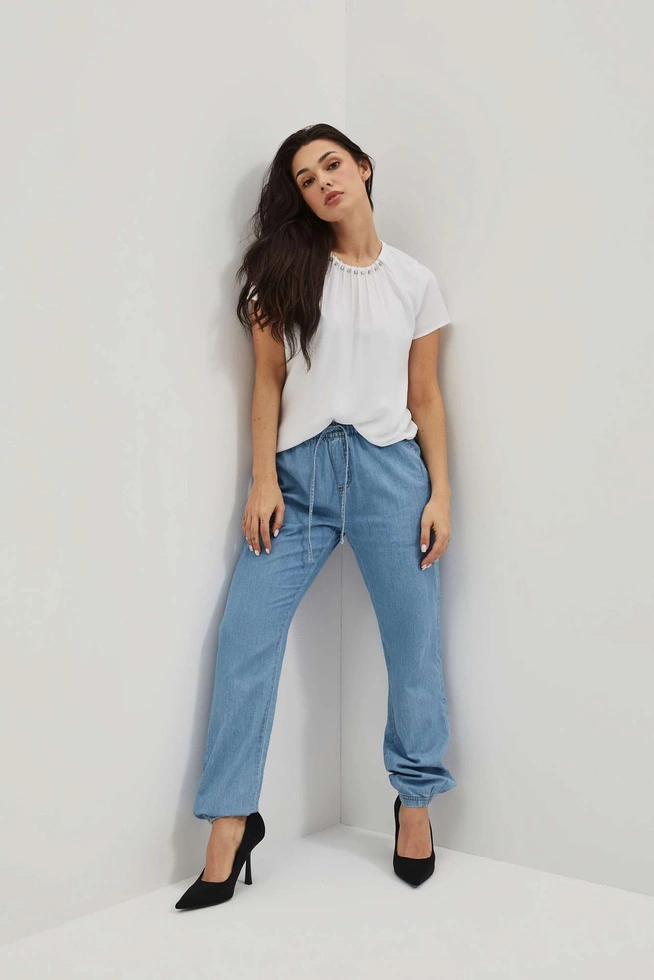 LADIES JEANS L-JE-4004 BLUE