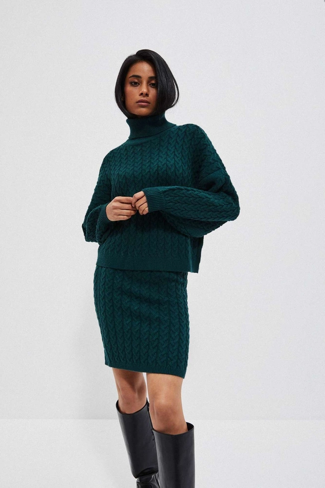 Cable-knit sweater