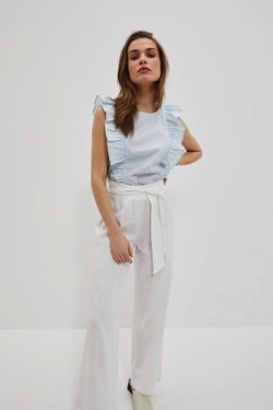 LADIES SHIRT L-KO-4057 WHITE_L.BLUE