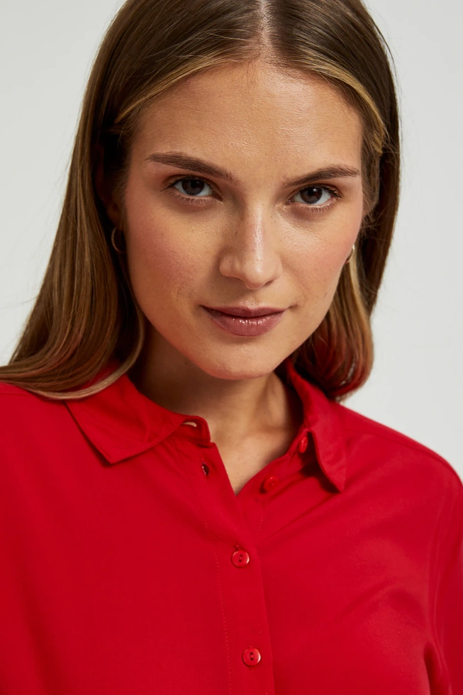 WOMEN'S SHIRT L-KO-4600 RED