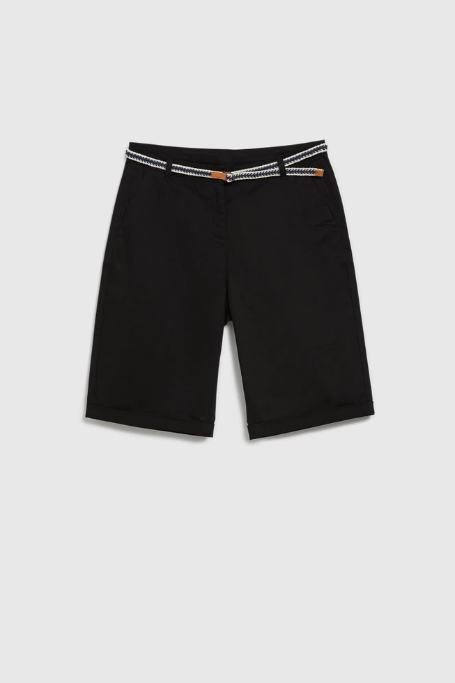 WOMEN'S SHORTS L-SH-4600 BLACK