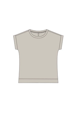 WOMEN'S TSHIRT L-TS-5031 D.BROWN