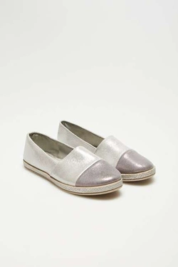 Espadryle z połyskiem L-BU-3403 SILVER