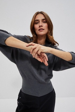 Sweter nietoperz Z-SW-3659 GRAPHITE