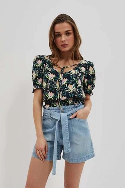 LADIES SHIRT L-KO-4046 NAVY