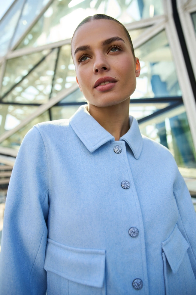 WOMEN'S JACKETS L-KU-4902 BLUE-set