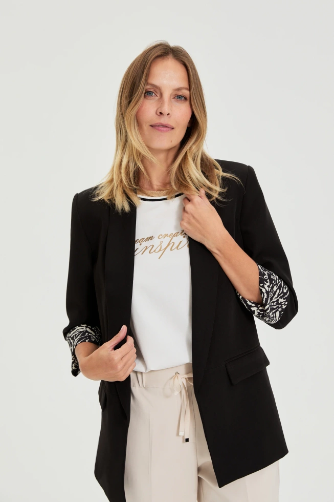 MARYNARKA DAMSKA L-MR-4920 BLACK-pakiet