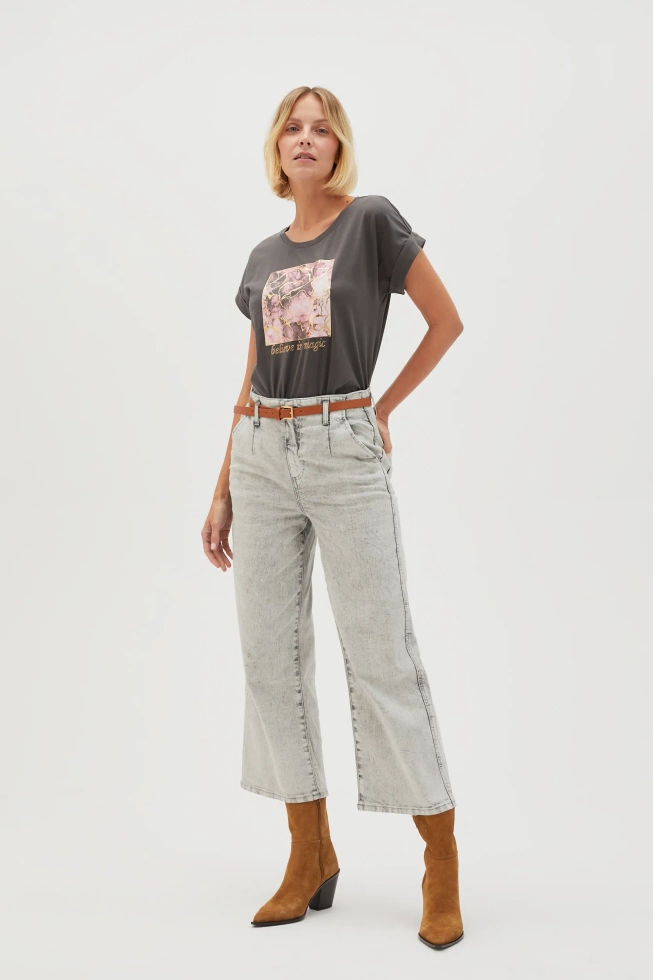 WOMEN'S TSHIRT L-TS-4630 GREY