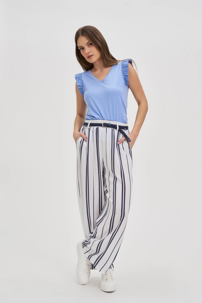 WOMEN'S TSHIRT L-TS-4707 BLUE