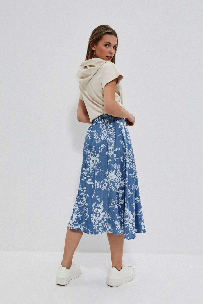Lyocell skirt with a print