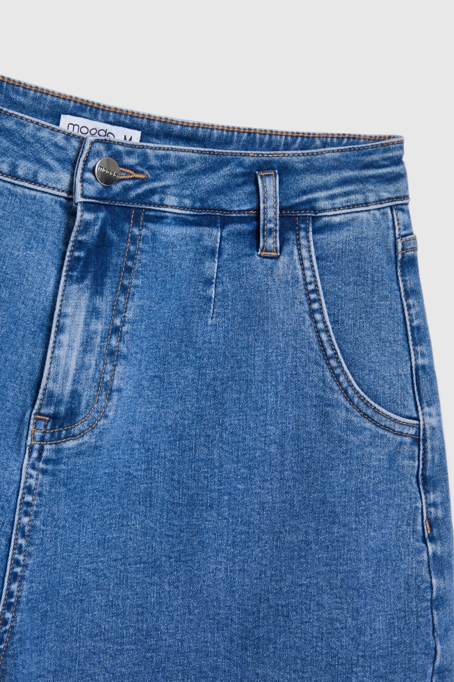 WOMEN'S SHORTS L-SH-4909 BLUE