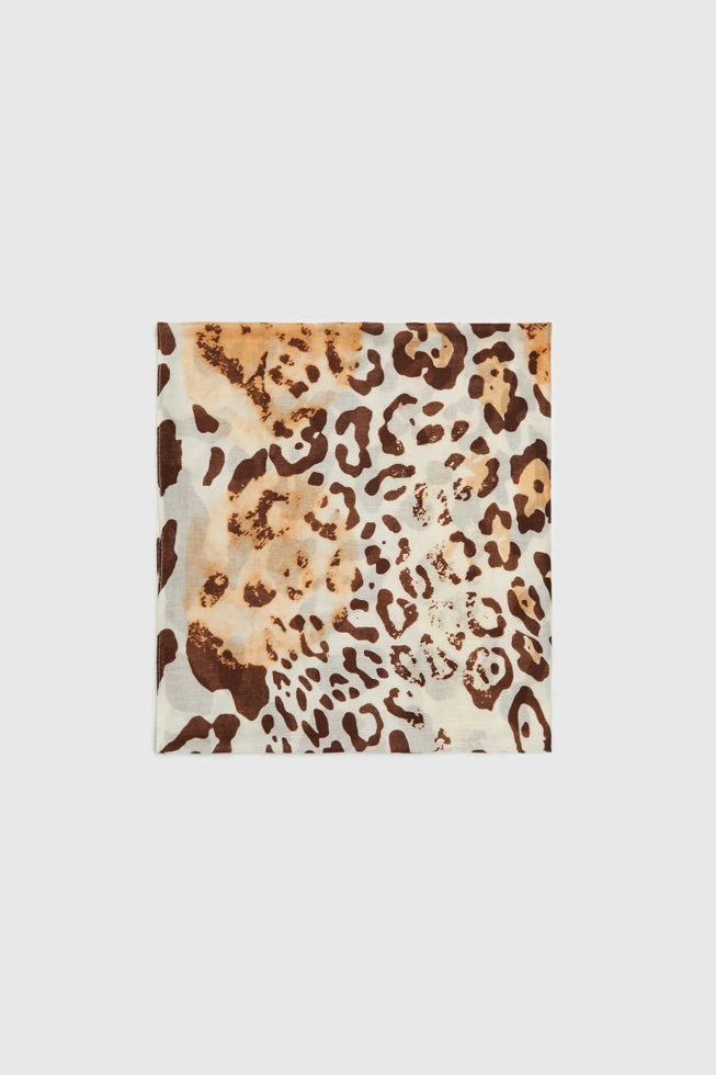 WOMEN'S SCARF L-SZ-4604 D.BROWN