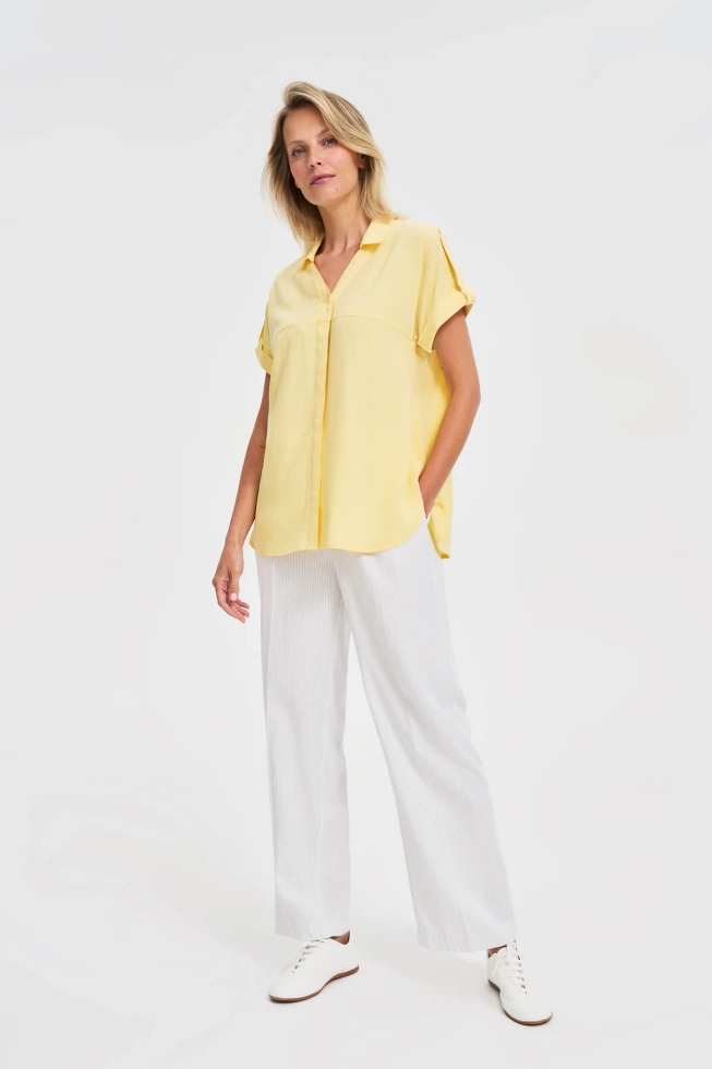 KOSZULA DAMSKA L-KO-4659 L.YELLOW