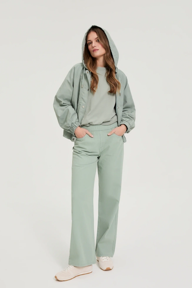 WOMEN'S JEANS L-JE-4909 OLIVE