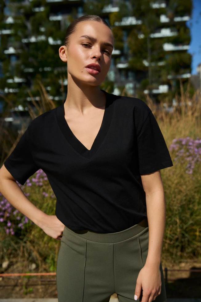 WOMEN'S TSHIRT L-TS-4950 BLACK-set