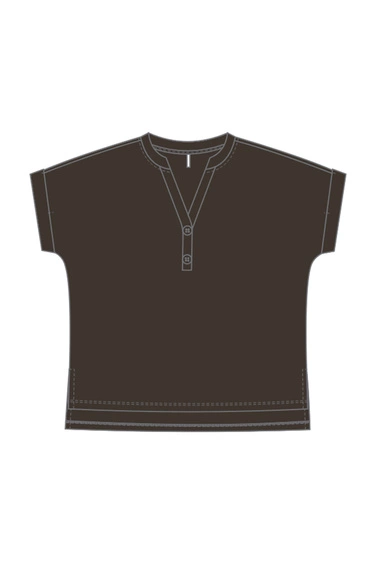 WOMEN'S TSHIRT L-TS-4700 D.BROWN-set