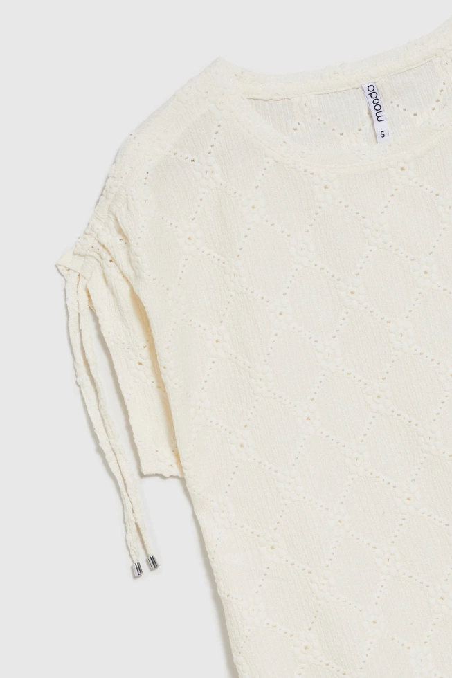 WOMEN'S TSHIRT L-TS-4668 OFF WHITE