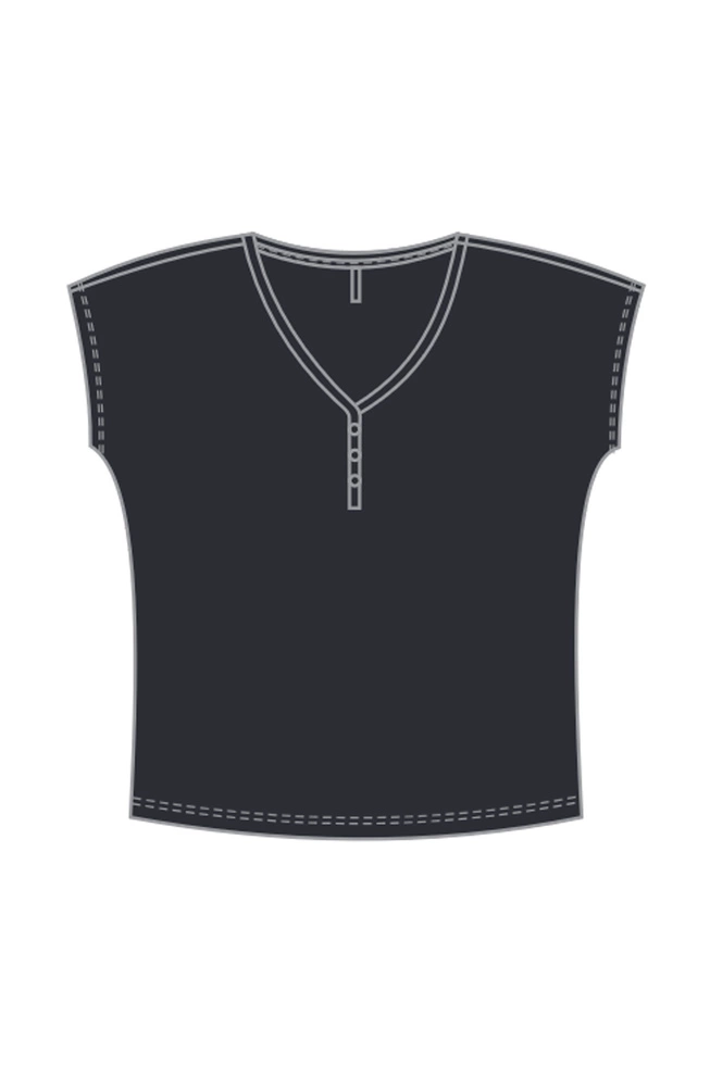 WOMEN'S TSHIRT L-TS-4702 BLACK-set