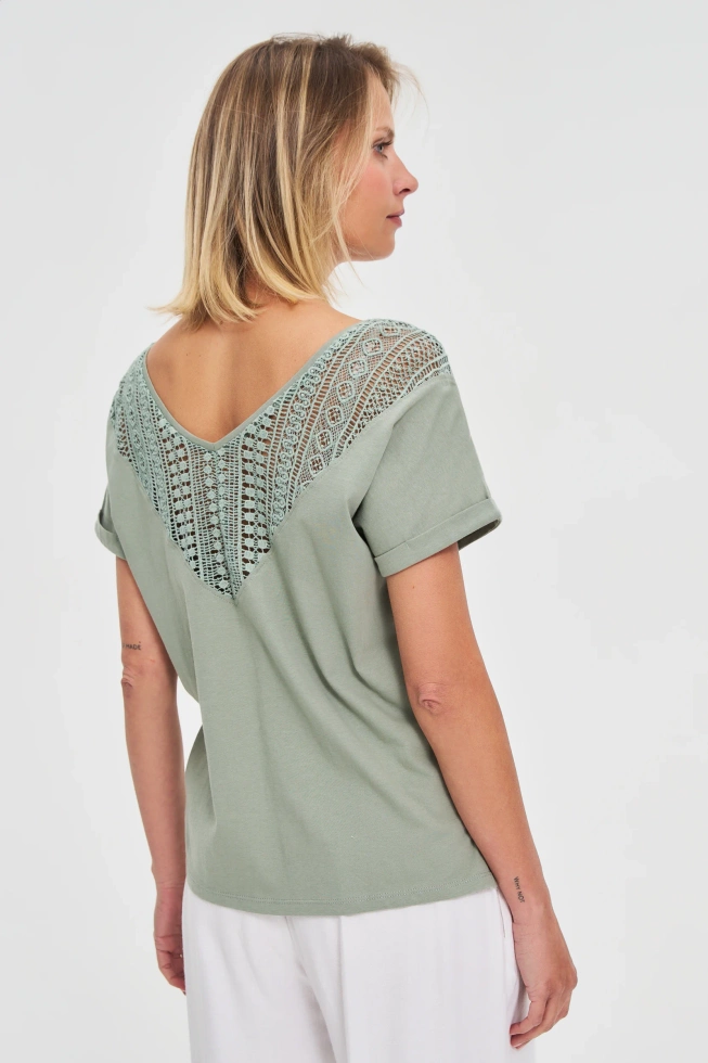 WOMEN'S TSHIRT L-TS-4703 OLIVE