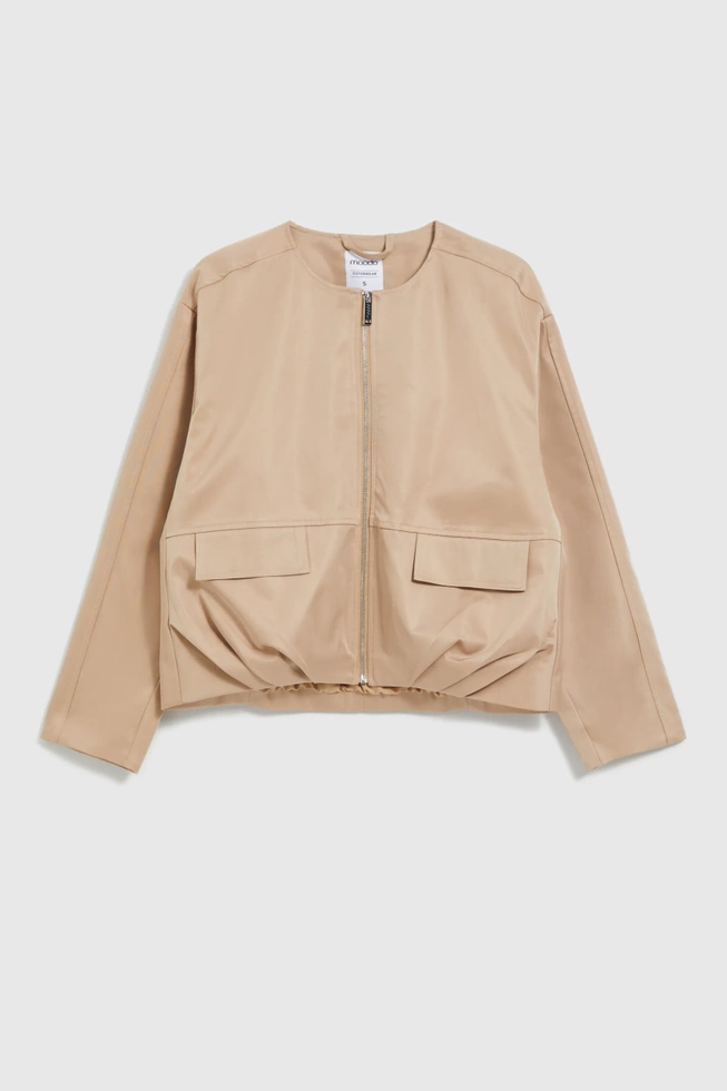 WOMEN'S JACKETS L-KU-4617 BEIGE