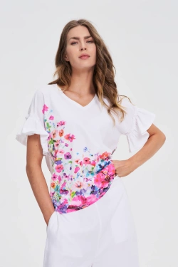 KOSZULKA DAMSKA L-TS-4710 MULTICOLOUR