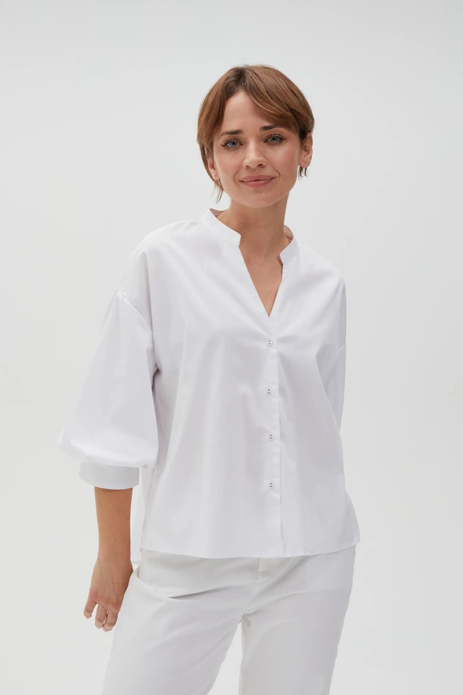 WOMEN'S SHIRT L-KO-4615 WHITE