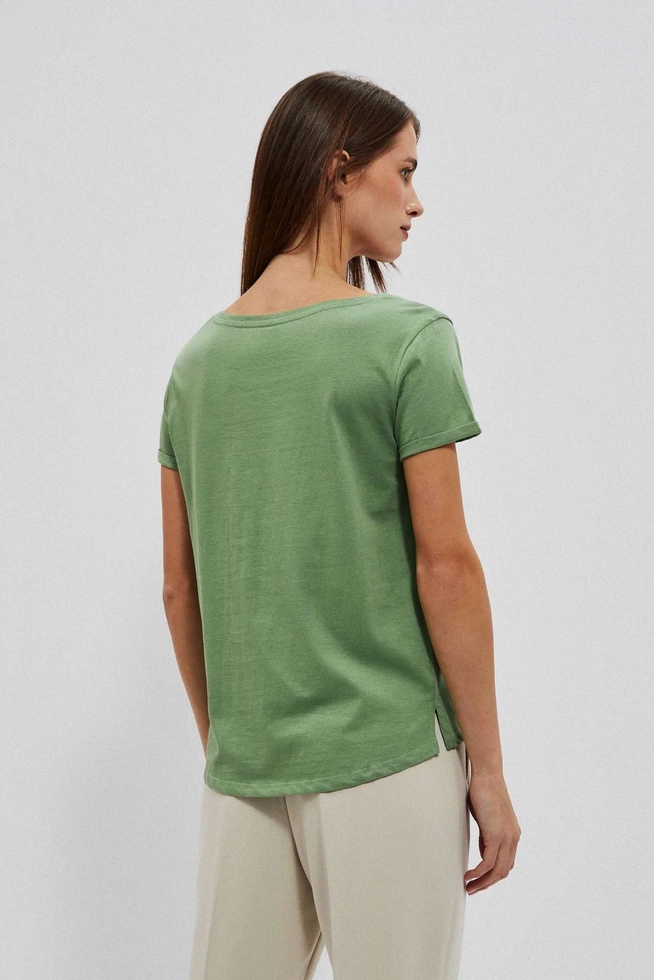 LADIES TSHIRT L-TS-4050 OLIVE