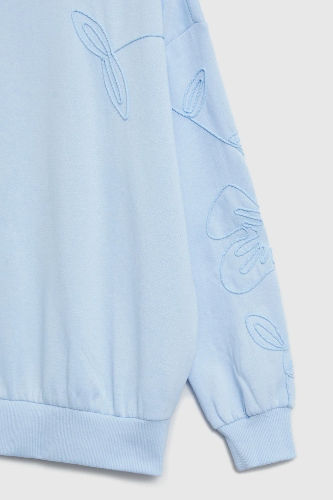 WOMEN'S SWEATSHIRT L-BL-4916 L.BLUE-set