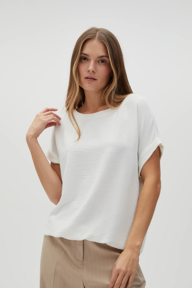 WOMEN'S SHIRT L-KO-4629 OFF WHITE