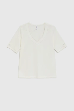 WOMEN'S TSHIRT L-TS-4932 OFF WHITE-set
