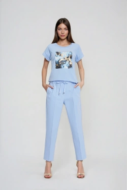 SPODNIE DAMSKIE L-SP-4909 L.BLUE