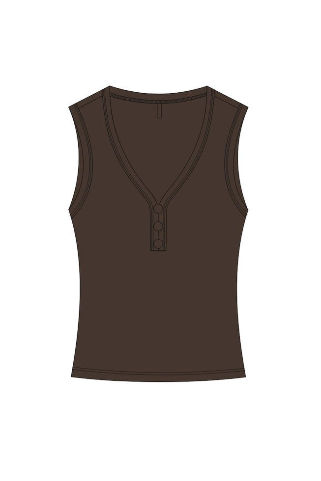 WOMEN'S TOP L-TS-5016 D.BROWN-set