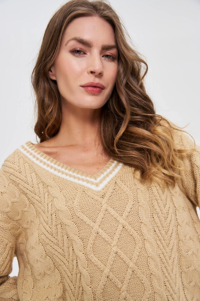 SWETER DAMSKI Z-SW-4828 BEIGE