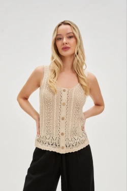 KOSZULKA DAMSKA L-TS-4730 L.BEIGE