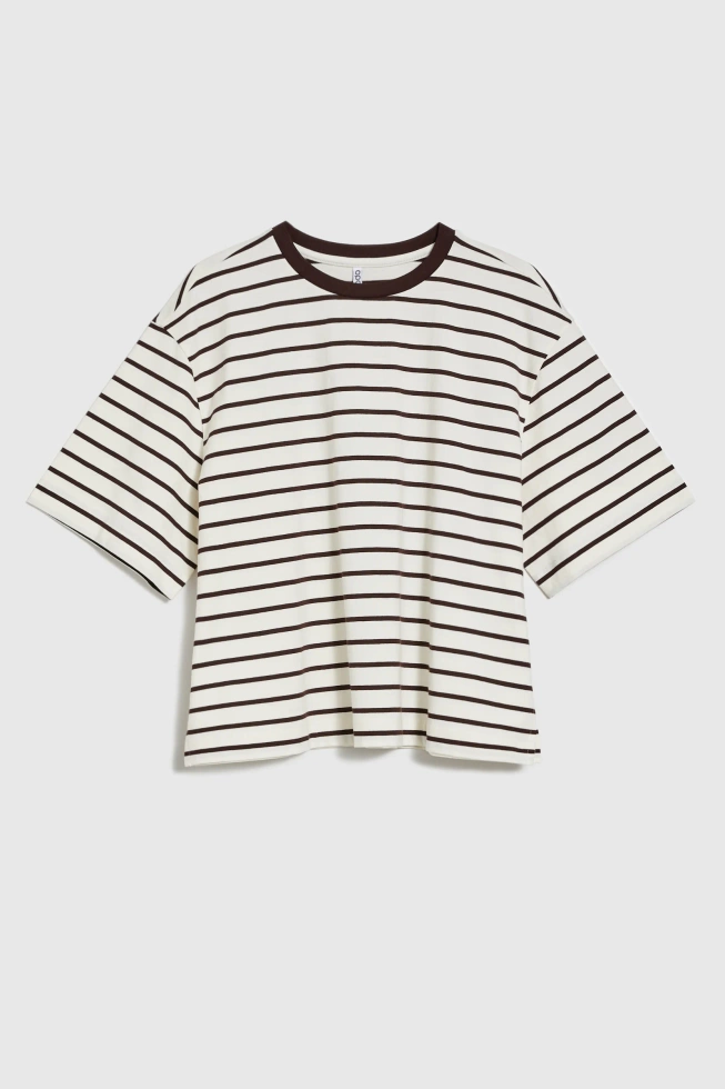 WOMEN'S TSHIRT L-TS-4719 BROWN