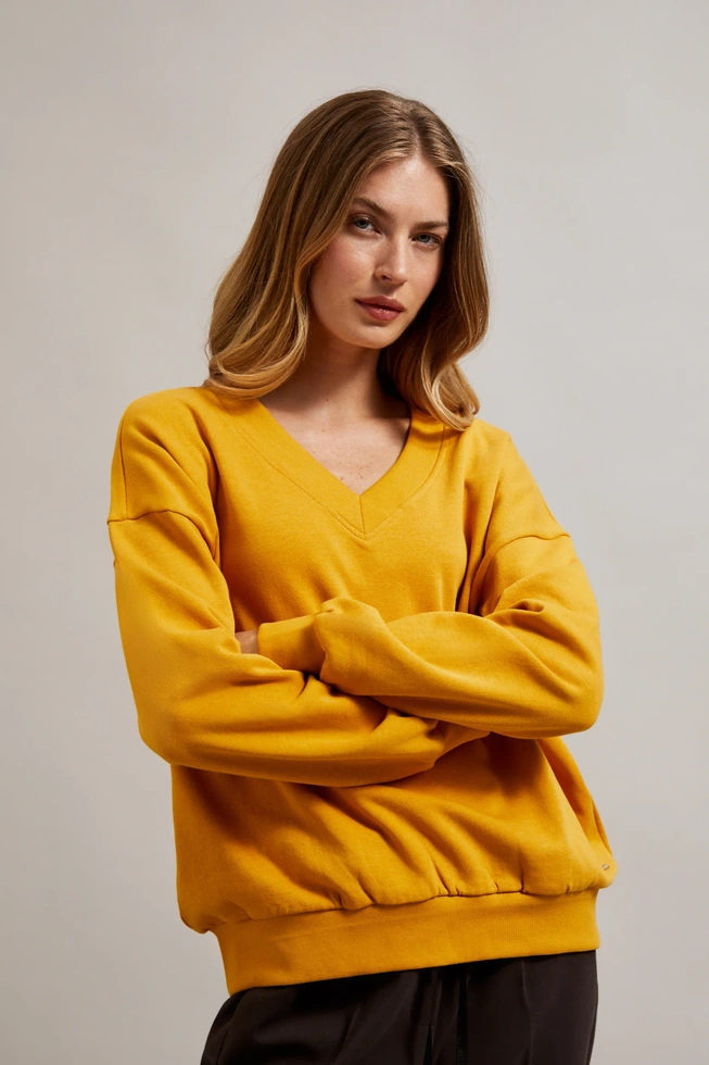 WOMEN'S SWEATSHIRT Z-BL-4511 MUSTARD-set