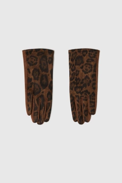 WOMEN'S GLOVES Z-RE-4803 BROWN