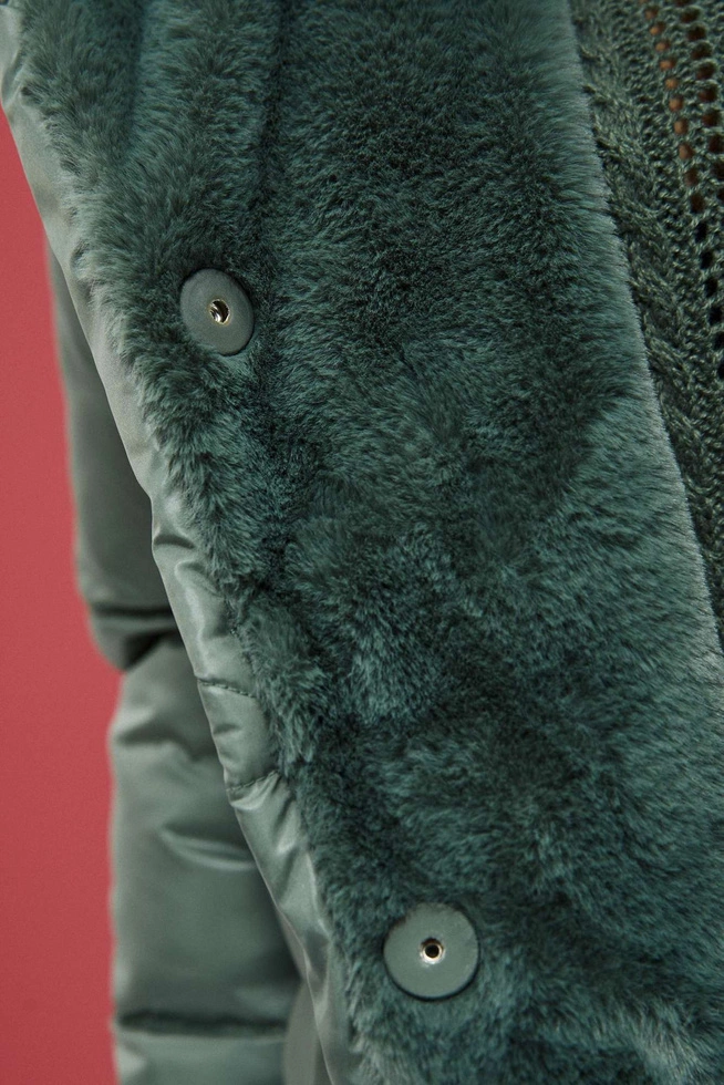 Quilted jacket with insulated hood