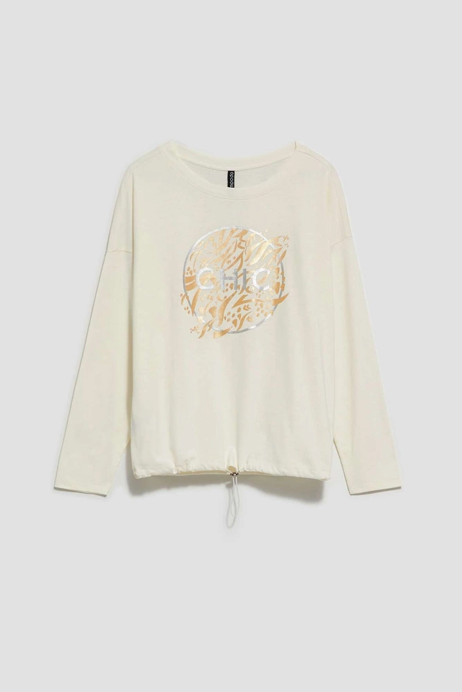 LADIES LONGSLEEVE L-TS-4007 OFF WHITE