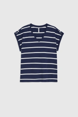 WOMEN'S TSHIRT L-TS-4924 NAVY-set