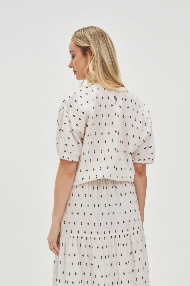 KOSZULA DAMSKA L-KO-4665 OFF WHITE