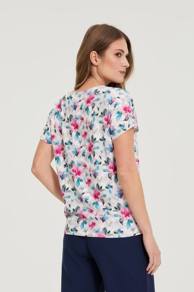 WOMEN'S TSHIRT L-TS-4938 L.BLUE