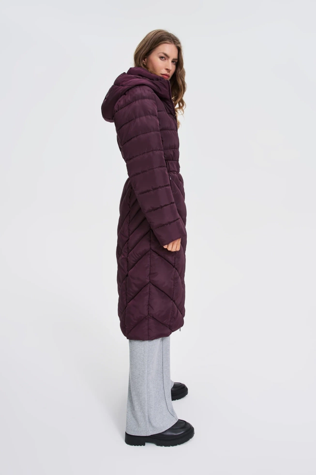 WOMEN'S JACKETS Z-KU-4811 BURGUNDY