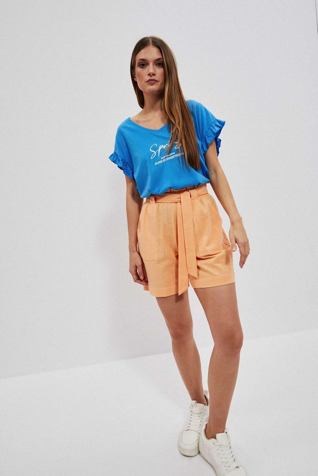 LADIES SHORTS L-SH-4001 PEACH